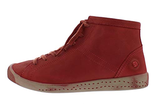 SoftinosIsleen Washed, Zapatillas altas mujer, Rojo (Scarlet), 42 EU