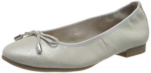 s.Oliver 5-5-22112-24, Bailarinas con Punta Cerrada para Mujer, Plata 941, 40 EU