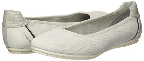 s.Oliver 5-5-22119-24, Bailarinas Mujer, Azul (Cloud 807), 38 EU