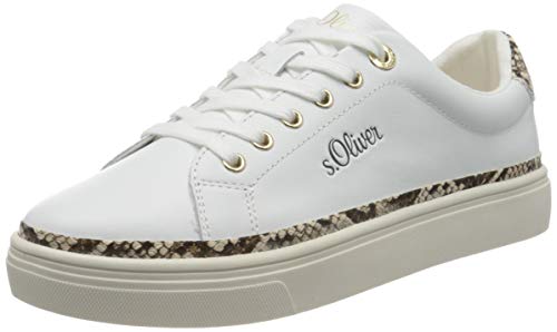 s.Oliver 5-5-23660-24, Zapatillas Mujer, Color Blanco Comb 110, 40 EU