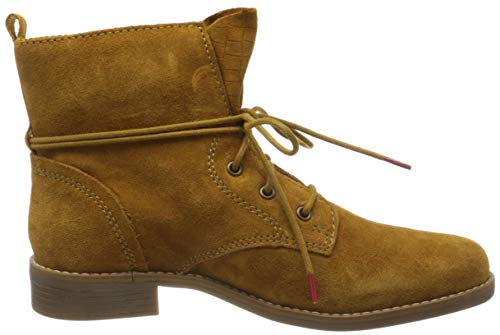 s.Oliver 5-5-25201-35 605, Botas Cortas al Tobillo Mujer, Mostaza, 42 EU