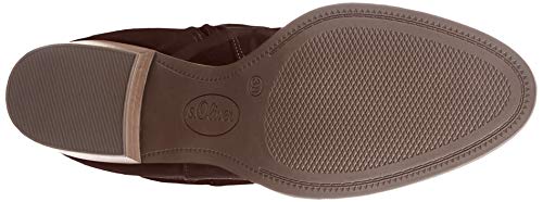 s.Oliver 5-5-25505-25, Botas a la Altura de Rodilla Mujer, Dark Brown, 38 EU