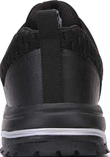 SOLLOMENSI Zapatillas de Deporte Hombres Mujer Running Zapatos para Correr Gimnasio Sneakers Deportivas Padel Transpirables Casual Montaña 42 EU H Negro