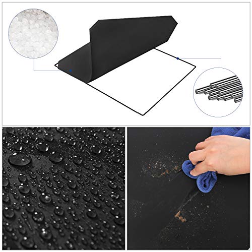 SONGMICS Zapatero Modular, Zapatero Cubos, EstanterÍa Modular para Bricolaje de 10 Ranuras, 40 x 30 x 17 cm por Cada Ranura, Armario de Alambre Metálico, Negro LPC10HV1