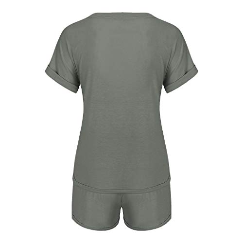 Sonnena Monos Verano Playas Cuello Redondo Cintura elástica Mameluco con Bolsillos Casual Verano