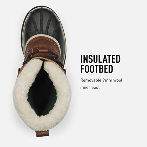 Sorel Caribou WL, Botas de Invierno Hombre, Marrón (Tobacco), 44 EU
