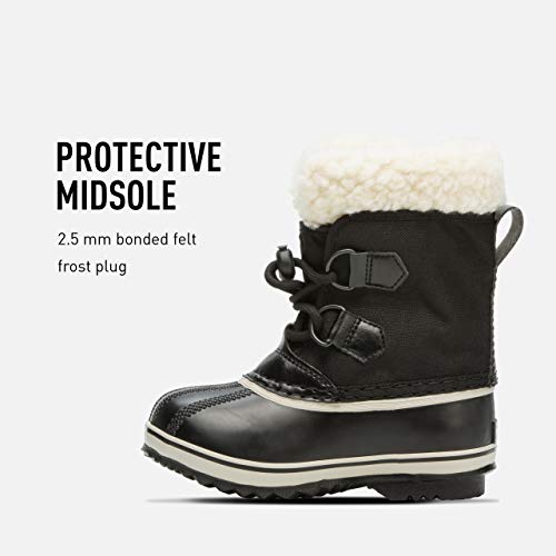 Sorel Childrens Yoot Pac Nylon, Botas de Invierno Unisex bebé, Negro (Black), 26 EU