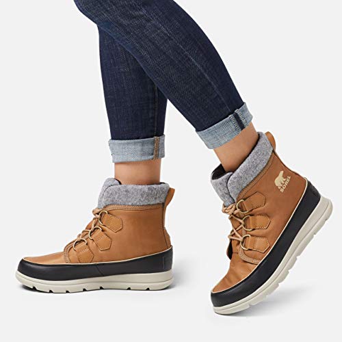Sorel Explorer Carnival, Botas para Nieve Mujer, Marrón (Elk), 36 EU