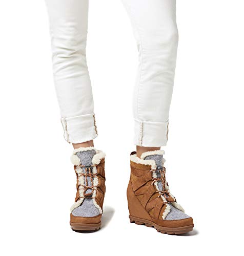 Sorel Joan of Arctic Wedge II Cozy, Zapatillas para Caminar Mujer, Camel Brown, 40 EU