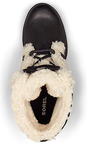 Sorel Joan of Arctic Wedge II Shearling, Zapatillas para Caminar Mujer, NM Black, 38 EU