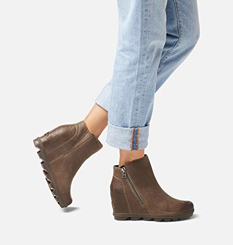Sorel Joan of Arctic Wedge II Zip, Zapatillas para Caminar Mujer, Ash Brown, 38.5 EU