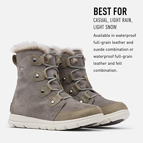 Sorel Madson Chukka Waterproof Botas para Nieve, Mujer, Gris (Quarry, Black), 36.5 EU