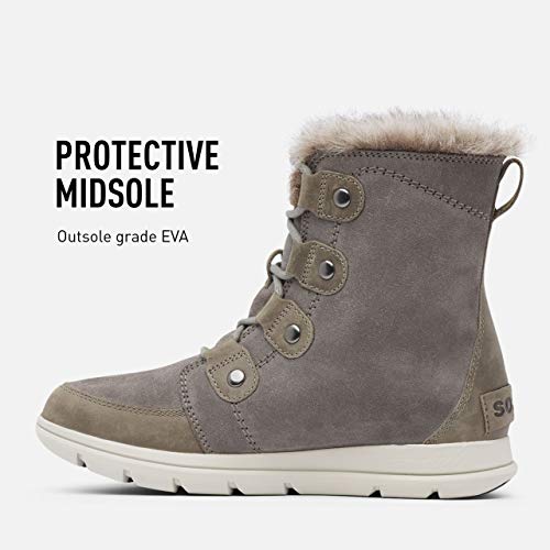 Sorel Madson Chukka Waterproof Botas para Nieve, Mujer, Gris (Quarry, Black), 39 EU
