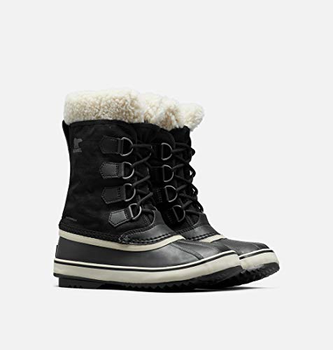 Sorel Winter Carnival, Botas de Invierno Mujer, Negro (Black, Stone), 37.5 EU