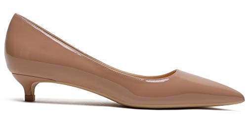 Soulength ZáPatos De Tacon Mujer 130 CóModo 3Cm Trabajo De Charol ZáPatos Nude 39