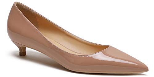 Soulength ZáPatos De Tacon Mujer 130 CóModo 3Cm Trabajo De Charol ZáPatos Nude 39