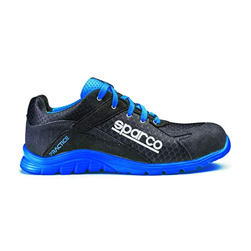 Sparco S0751744NRAZ Zapatillas Practice Negro/Blue Talla 44
