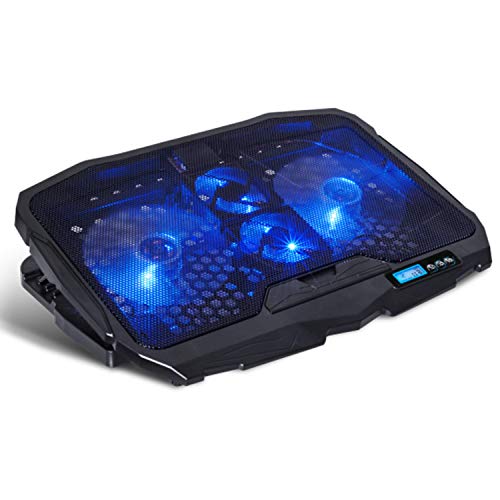 SPIRIT OF GAMER AirBlade 600 Blue 17" con Controlador LCD, 4 Ventiladores silenciosos, 3 Modos de refrigeración