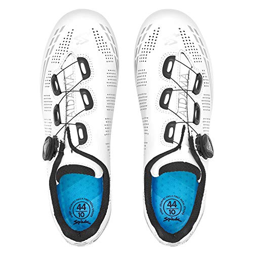 Spiuk Sportline Road Zapatilla Carretera ALDAMA, Adultos Unisex, Blanco Mate, T. 49