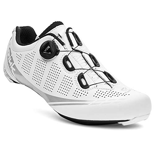 Spiuk Sportline Road Zapatilla Carretera ALDAMA, Adultos Unisex, Blanco Mate, T. 49