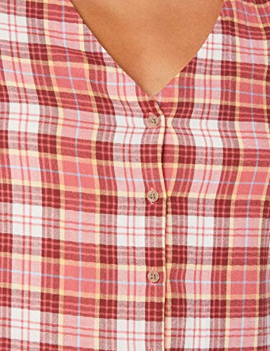 Springfield Cami Cuadros Pic-c/31 Blusa, Marrón (Medium_Brown 31), 36 (Tamaño del Fabricante: 36) para Mujer