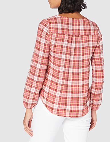 Springfield Cami Cuadros Pic-c/31 Blusa, Marrón (Medium_Brown 31), 36 (Tamaño del Fabricante: 36) para Mujer