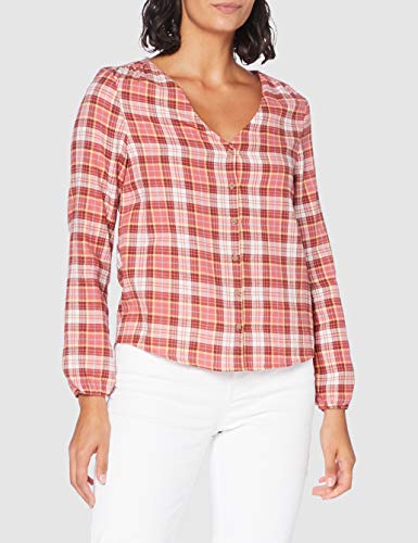 Springfield Cami Cuadros Pic-c/31 Blusa, Marrón (Medium_Brown 31), 36 (Tamaño del Fabricante: 36) para Mujer