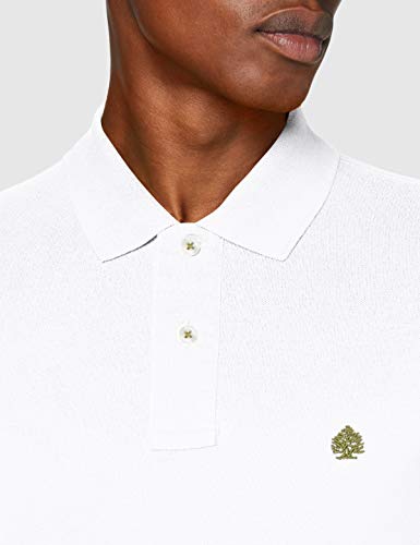 Springfield Polo BÁSICO Regular FIT Shirt, Blanco, XL Mens