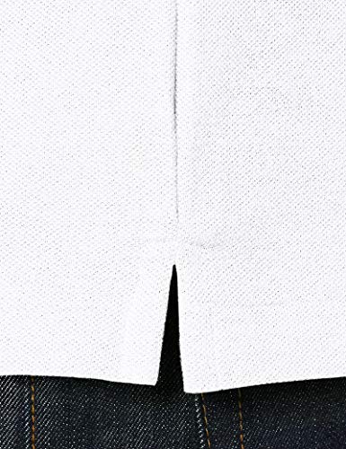 Springfield Polo BÁSICO Regular FIT Shirt, Blanco, XL Mens