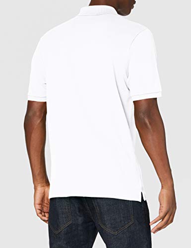 Springfield Polo BÁSICO Regular FIT Shirt, Blanco, XL Mens