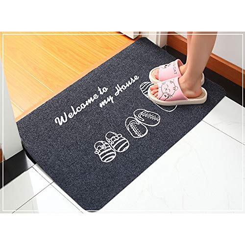 SSyang Alfombrilla Antideslizante,Zapatos De Limpieza De La Puerta Delantera,Almohadilla Absorbente De Agua,Alfombras Y Felpudos,para Pasillo,Cocina,Dormitorio(40x60 cm)