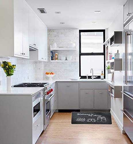 SSyang Alfombrilla Antideslizante,Zapatos De Limpieza De La Puerta Delantera,Almohadilla Absorbente De Agua,Alfombras Y Felpudos,para Pasillo,Cocina,Dormitorio(40x60 cm)