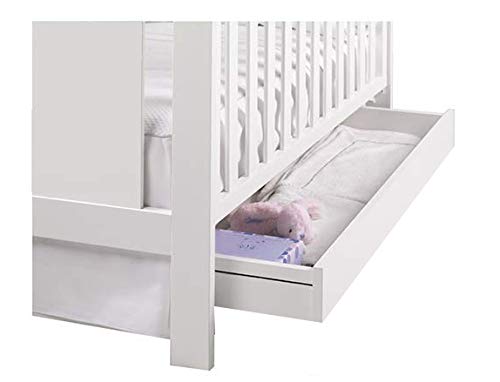 Star Ibaby Dreams Sweet 102 - Cuna de bebé 8 posiciones con cajón. Lateral abatible. Color blanco.
