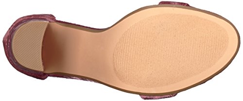 Steve Madden Carrson, Sandalias con tacón Mujer, Rosa Samt, 39 EU