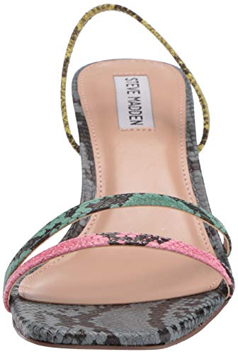 Steve Madden Loft, Sandalia con talón para Mujer, Multi Snake, 40 EU