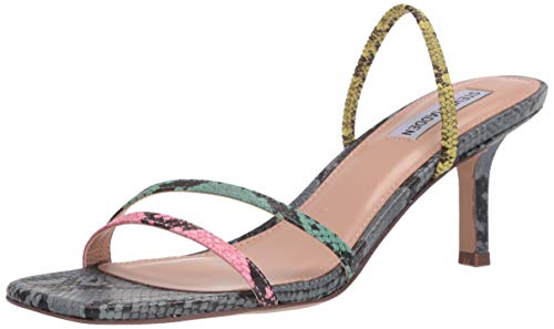 Steve Madden Loft, Sandalia con talón para Mujer, Multi Snake, 40 EU