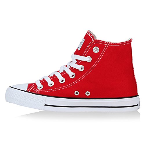 Stiefelparadies Mujer zapas Alta 26850 Rojo 43 Flandell
