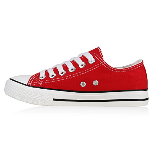 Stiefelparadies Mujer zapas caña Baja 134155 Rojo 38 Flandell