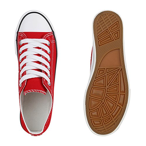 Stiefelparadies Mujer zapas caña Baja 134155 Rojo 38 Flandell