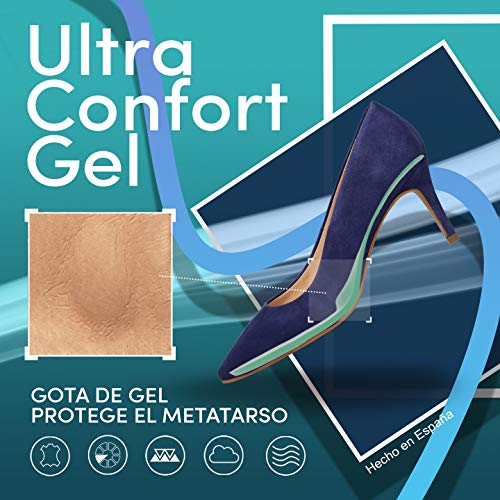 Stiletto Zapato Elegante con tacón Fino Azul ELÉCTRICO