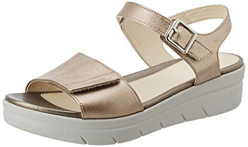 Stonefly Aqua III 2 Laminated, Sandalia con Pulsera Mujer, Dorado (Metal Fizz Z00), 41 EU