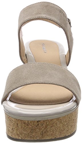 Stonefly Diva 1 Velour, Zapatos con Plataforma Mujer, Beige (Taupe Brown 075), 40 EU