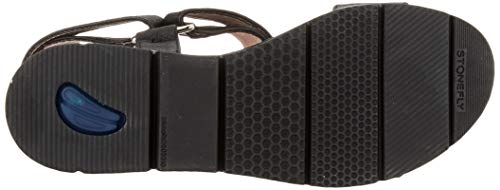 Stonefly Elody 9 Nappa, Sandalias con Correa de Tobillo Mujer, Negro (Black 000), 41 EU