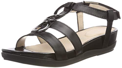 Stonefly Eve 16 Nappa, Sandalias con Tira de T Mujer, Nero (Black 000), 36 EU