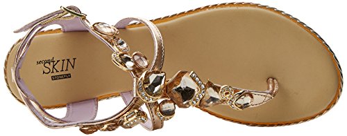 Stonefly Lux 4(405-10) Lamina, Sandalia con Pulsera Mujer, Dorado (Metal Platino 067), 38 EU