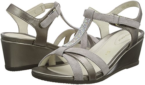 Stonefly Sweet III 9 Goat S, Zapatos con Tacon y Correa de Tobillo Mujer, Beige (Taupe Brown 075), 40 EU