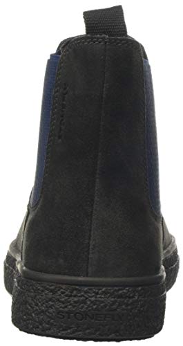 Stonefly Voyager Velour Shade, Botas Chelsea Hombre, Gris (Forged Gray 07x), 45 EU