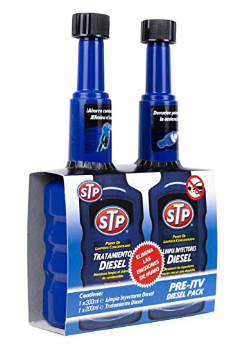 STP ZSTP04 Kit pre-ITV con Limpia Inyectores Coches Diésel, 200 ml