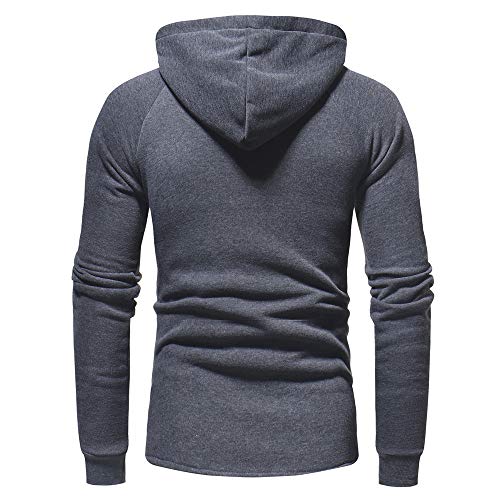 Sudadera con Capucha para Hombre, BBestseller Otoño Invierno Color Sólido Camiseta Calientes Chaqueta de Abrigo Blusa Pullover Streetwear Chándal