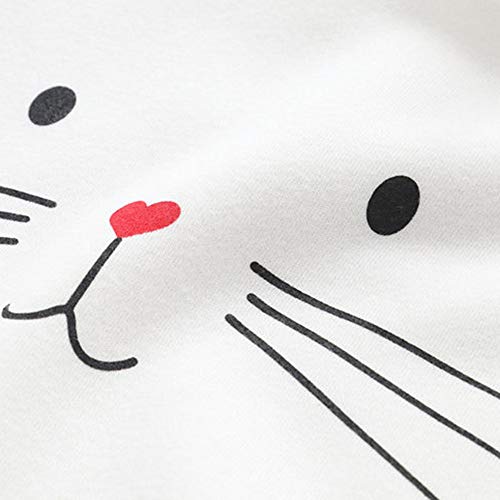 Sudaderas Tumblr Chica Gato Animal Patrón Casual Camiseta con Capucha y Manga Larga Tops Ropa Mujer Niña Otoño e Invierno